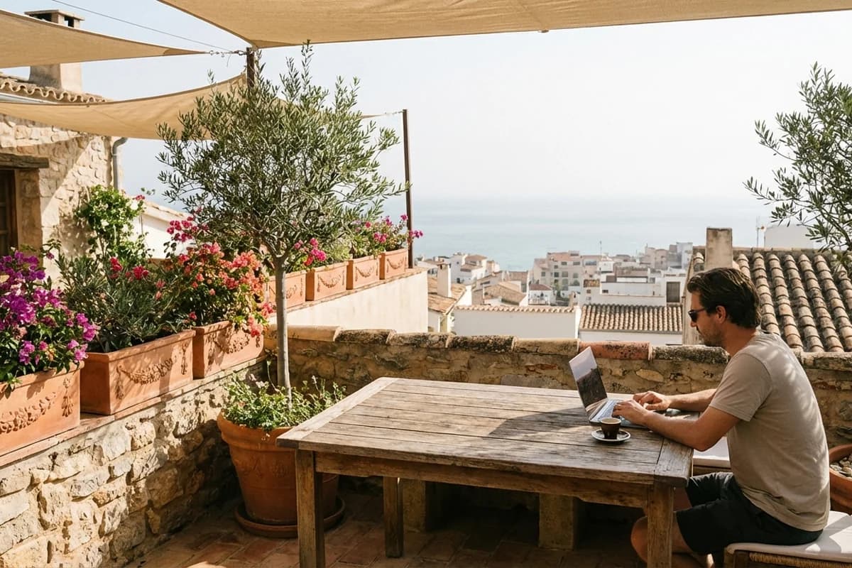 Barcelona şehir manzarası ve Sagrada Familia