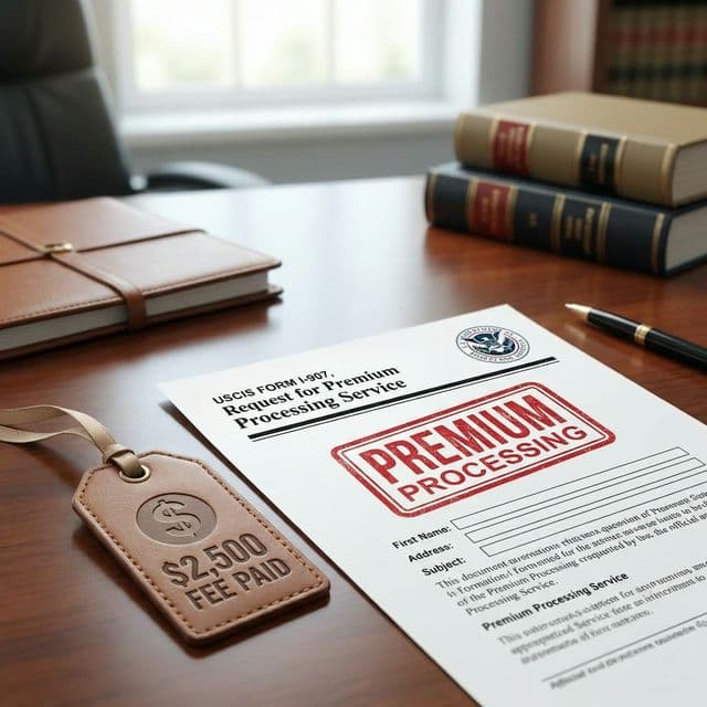 USCIS I-907 Formu ve Premium Processing Mühürü
